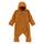 Sterntaler Unisex Kinder Overall Overall aus Microfleece, Mit Reissverschluss und Hand- und Fussstulpen, Größe: [One of the standard baby outfit sizes: 0-3M, 3-6M, 6-9M, etc.], Farbe: Goldbraun