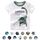 Unisex Baby T-Shirt Baumwolle Süss Karikatur Tier Muster Tops für 1-7 Jahre Alt, Größe: 5-6 Jahre, Farbe: E Dinosaurier Weiß