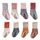 J Poqobog Kleinkind Baby Mädchen Jungen Socken -stoppersocken kinder Baumwolle abs rutschfeste kindersocken für Baby antirutschsocken Geschenke Kniestrümpfe Set 8Paar, Größe: 1-3 Jahre, Farbe: Rot 8 Paar