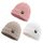 Pesaat Baby Mütze Jungen Strickmütze Weiche Baumwolle Mädchen Hut Kinder Schlupfmütze Warme Wintermütze 0-5 Jahren Winter,Herbst, Größe: 2-5 Jahre, Farbe: Weiß+Rosa+Beige