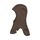 DILLING Schlupfmütze/Balaclavas 100% Bio-Merinowolle Premium Kleider Baby Kleidung Winter laufbekleidung, Größe: 9-24 Monate, Farbe: Haselnussbraun