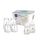 MAM Easy Start Anti-Colic Combi-Set, Babyflaschen Set mit 6 Flaschen gegen Koliken (2 x 130 ml, 160 ml, 260 ml) & Flaschenkorb, Babyausstattung ab der Geburt, beige, Farbe: Beige