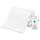ZOLLNER 10er Set Waschlappen für Babys - in 17x22 cm aus Baumwolle - hautfreundliche Waschhandschuhe - besonders weich und hautsympathisch - waschbar bis 95°C - in weiss, Größe: 10er Set 17x22 cm, Farbe: Weiß