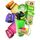 Funkelfuchs® - Trinkflasche für Kinder – 350ml, Grün – Kohlensäure geeignet - 100% auslaufsicher - Wasserflasche spülmaschinenfest - für Kindergarten, Einschulung, Schule, Sport, Größe: 350 ml, Farbe: Grün