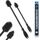 JAWAonline Spülbürsten Set 38cm und 32cm - Flaschenbürste Silikon schonend und kratzfrei - Flexible Flaschenreiniger Bürste - Premium Bottle Brush - Reinigungsbürste für kleine und grosse Flaschen, Größe: 2er Set (38cm und 32cm), Farbe: Grau