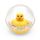 Fisher-Price WaterMates Entchenball, Lustige Ente in Kugel mit Konfetti, Baby Spielzeug, Spielball, Badewannenspielzeug, ab 3 Monate, 75676, Farbe: Entchenball