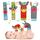 ACCEVO 4Pcs Rassel Baby Socken Babyspielzeug Handgelenk Und Neugeborenen-Spielzeug für Babys, Mädchen, Jungen Frühe Bildung Spielzeug für Neugeborene Kleinkinder Spielzeug für Babyspielzeug 0-6 Monate, Farbe: Multicolor