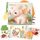hahaland Baby Spielzeug ab 0 3 6 Monate Stoffbuch, Interaktive Babybücher mit Spiegel Rassel,Fühlbuch Knisterbuch Baby Spielzeug 6 Monate,Neugeborene Baby Geschenk für Babyspielzeug 0-6 Monate, Farbe: Mehrfarbig-tier