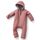 ALAVYA HOME® Baby Walkoverall aus 100% Bio-Schurwolle | Kuscheliger Wollfleece Walk Woll-Anzug für Kleinkind & Baby | Babyoverall für kalte Tage & Winter, Grössen 62-104, mit Reissverschluss, Größe: 98-104, Farbe: Rosa 1-tlg
