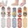 Camptrip 5 Paar Antirutschsocken Kinder, Rutschsocken Kinder, Stoppersocken Baby Anti Rutsch Socken Kind Abs Socken Kinder für Mädchen Jungen(M), Größe: 1-3 Jahre Große Größen, Farbe: mehrfarbig