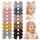 Jollybows 20 Stück Baby Mädchen Haarschleifen, 2 Zoll / 5 cm Haarspangen Haarklammern Haarclips Spangen Baby Haarschmuck für Mädchen Kinder Teenager Damen (Dunkle Farbe), Farbe: Dunkle Farbe
