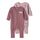 Name IT Baby - Mädchen Nbfnightsuit 2p Zip Ff Grape Flower Noos Schlafanzug (2er Pack), Größe: 62, Farbe: Grape Shake