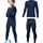 HOPLYNN - Thermal Underwear Set für Kinder Funktionsunterwäsche Skiunterwäsche Jungen Atmungsaktiv Thermo Unterwäsche Warme Fussball Ski, Größe: L/147-157cm, Farbe: Blau