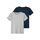 Name IT Jungen Nkmt-Shirt Slim 2p Noos T-Shirt (2er Pack), Größe: 146, Farbe: Dark Sapphire/Pack:w/ Grey Melange
