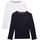 Tommy Hilfiger Jungen 2er Pack Langarmshirts Crew Neck aus Baumwolle, Größe: 6-7 Jahre, Farbe: Blue (Desert Sky/White)