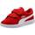 Puma Smash CV V Unisex-Kinder Sneakers, Größe: 30 EU, Farbe: High Risk Red Puma White