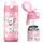 Jarlson® Trinkflasche Kinder Edelstahl Charli [MIT STROHHALM] - Thermosflasche Auslaufsicher - Thermoskanne - Water Bottle Kids - Thermo Trink Flasche für Schule & Kindergarten (350ml, Katze 2), Größe: 350 ml, Farbe: Katze 2