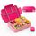 SWVIODMT Brotdose Kinder mit Fächern, 1300ml Lunchbox Kinder, Bento Box mit 5 Fächern Besteckset, Auslaufsichere Lunch Box für Kindergarten, Schule, Picknick, Ausflug (Rosa), Farbe: Rosa