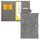 kwmobile Kunstleder Hülle für deutsches Untersuchungsheft - U-Heft Hülle und Impfpass Hülle - extra Fächer - Cover U-Heft Giraffe Grau, Farbe: U-Heft Giraffe Grau