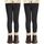AMIYOYO Leggings Mädchen 2 Pack Leggings Kinder Sport Leggings für Mädchen Elastizität Sporthose Kinder Fitness Hosen Gymnastikhose Bequem Warm Tanzhose Basic für Girls, Größe: 8-10 Jahre, Farbe: Schwarz*2