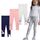 EmaoFun Mädchen Leggings Multipack,Kinder Hose Kleinkind aus Baumwolle,3er-Pack Set, Größe: 3 Jahre, Farbe: Regenbogen