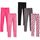 Amazon Essentials Mädchen Leggings, Größe: 6-7 Jahre, Stückzahl: 5, Farbe: Pink Cat