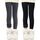 Domee Mädchen Thermo Leggings Gefütterte Hose Winter Warme Baumwolle 2er-Pack, Größe: 152-158, Farbe: Schwarz Dunkelgrau