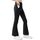 Domee Mädchen Leggings Schlaghose Flared Ausgestellte Leggings Sporthose, Größe: 122-128, Farbe: Schwarze Nacht