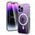 TAURI für iPhone 14 Pro Max Hülle 6,7" mit Panzer Schutz Glas Folie und Kameraschutz, Kompatibel mit MagSafe, [Anti-Vergilbung] Stossfest Magnetisch Handyhülle - Durchsichtig, Größe: iPhone 14 Pro Max (6,7''), Farbe: Magnetisch-Durchsichtig