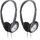 Panasonic RP-HT030E-S Leichter Kopfhörer, Faltbarer On-Ear Kopfhörer, reisefreundliches Design, 1,2 m Kabel, XBS, 3,5-mm-Klinkenstecker, Silber (Packung mit 2), Größe: Pack of 2, Farbe: Silber