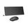 TECKNET Kabelloses Tastatur Maus Set, Deutsch QWERTZ Layout, 2.4 GHz Funk Mini Tastatur Mouse, 15m Reichweite Verbindung, Wireless Leise Funktastatur mit Maus für PC, Laptop, Smart TV, Schwarz, Farbe: Tiefschwarz