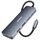 BENFEI USB C Hub 5in1, USB C Multiport Adapter mit 4K HDMI/PD 100W / 3*USB-A Datenports 10Gbps [Silikon/gewebtes Design, Aluminiumgehäuse] für MacBook Pro/Air, iPad Pro, iMac, iPhone 15 Serie, XPS, Größe: 5-in-1, Farbe: Silber