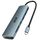 acer USB C Hub, 7IN1 USB-C auf 4K HDMI, 2xUSB 3.0, 1x Typ C 5Gbps, 100W PD, SD/TF Katenleser, Aluminium Docking Station Multiport Adapter für iPhone 15/16 Serie,MacBook/iPad Pro/Air,S24,Surface usw., Farbe: Grau