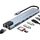 Avigers USB C Hub (8-in-1), USB C Multiport Adapter mit 100W PD, 4K HDMI, SD&TF Kartenleser, USB 3.0, Ethernet LAN Adapter für MacBook Air/Pro, Huawei, Dell und mehr (Silver Grey), Größe: USB C HUB 8 in 1, Farbe: silver grey