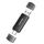 KOOTION USB Stick 256GB, USB C 256G Stick OTG 3.0 Speicherstick 2-in-1 USB 256G Flash Laufwerk Foto Type C Flash Drive 256 Gbyte für PC/Laptop, Typ-C Handy, Größe: 256 GB, Farbe: 1 x Schwarz