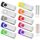 ABLAZE USB Stick 16GB 10 Stück, High Speed USB 2.0 Speicherstick Swivel Datenspeicher Metall Memory Sticks Flash Drive, Größe: 16GB-2.0, Farbe: 10 colors