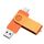 Yaxiny USB C Flash Drive 8GB 1 Stück, OTG USB C Pen Drive, USB 2.0 und USB C Flash Drive, Typ C Speicherstick für USB A+USB C Android Smartphone Metall Orange, Größe: 2.0/8GB, Farbe: Orange