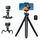Lamicall Handy Stativ, Mini Stativ Halter - Handy Halterung Kamerastativ für Smartphone & Kamera, Flexible Handystativ mit Kabellose Fernbedienung, 360° Pocket Tripod für iPhone 17/16/15, für GoPro, Größe: Upgraded - 3 IN 1, Farbe: -Schwarz