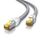 CSL - 10m CAT 7 Netzwerkkabel Gigabit Ethernet LAN Kabel - Baumwollmantel - 10000 Mbit s - Patchkabel - Cat.7 Rohkabel S FTP PIMF Schirmung mit RJ 45 Stecker - Switch Router Modem Access Point, Größe: 30 pies, Farbe: Weiß