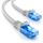 deleyCON 15m CAT.6 Ethernet Gigabit Lan Netzwerkkabel RJ45 CAT6 Kabel Patchkabel Kompatibel zu CAT.5 CAT.5e CAT.6a Cat.7 - Grau, Größe: 15 m, Farbe: Grau