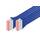 DIGITUS LAN Kabel Cat 6 - 0,5m - 10 Stück - RJ45 Netzwerkkabel - S/FTP Geschirmt - Kompatibel zu Cat6A und Cat7 - Blau, Größe: 0,5 m - 10 Stück, Farbe: Blau