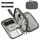OdiuK Kabeltasche, Elektronische Tasche Universal Kabelorganizer Tasche, Tragbare Reisekabel Wasserdicht Doppelschicht Reise Elektronik Zubehör Taschen für Handy Ladekabel USB Powerbank (Grau), Farbe: Grau
