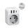 TESSAN Adapter England Deutschland Stecker, UK Adapter mit 1 USB C und 2 USB A, Reiseadapter UK Tragbare, Steckdosenadapter Stromadapter für London Schottland Malediven Malta, Reisestecker Typ G, Größe: EU to UK 3USB, Farbe: Weiß