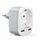 TESSAN Adapter Schweiz Deutschland, Reiseadapter Schweiz mit 2 USB, Steckdosenadapter Schweizer, Stromadapter Typ J, Reisestecker Schweizer, Adapter Typ J, Größe: EU to Schweiz 2USB, Farbe: Gray