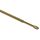 GARDINIA Vitragestange flachoval, Ausziehbar, Gardinenstange ohne Bohren und Schrauben, Metall/Kunststoff, Messing, 100-160 cm, 2 Stück, Größe: 100-160 cm, Farbe: Messing