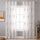 MIULEE Wohnzimmer Vorhänge Transparent mit Braun und Weiss Blätter Muster, Extra Lange Stickerei Gardinen Ösen für Schlafzimmer Deko, 2er Set Schöne Blätter Muster Herbst Vorhang Fenster H 300 x B 140, Größe: H300 x B140 cm (2er Pack), Farbe: Große Blätter Braun