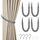 HOTUT Vorhang Raffhalter, 4 Stück Curtain Rope Buckle, Handgestrickte Vorhang-Raffhalter, Vorhangbinder, Gardinen Raffhalter für Haus Office, Wohnzimmer, Schlafzimmer-Grau, Größe: 4 Stück, Farbe: Grau- Seilschnalle