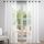 Topfinel Gardinen Vorhang Stores Gardine mit Ösen Vorhänge Weiss Halbtransparent Gardienen Schals Wohnzimmer Modern Weihnachtsdeko Fenster Ösenvorhang 2er Set 270x140cm (HxB), Größe: H270 x B140 cm (2er Pack), Farbe: Weiß