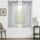 CUTEWIND Gardinen Kurz mit Ösen Vorhang Grau Transparent 2er Set, 145 cm Lang, 140 cm Breit Fenster Gardine Ösenvorhang Gardienen Schals Durchsichtig für Küche Schlafzimmer Wohnzimmer, Größe: H145 x B140 cm (2er Pack), Farbe: Grau