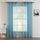 MIULEE 2er Set Voile Vorhang mit Ösen Transparente Gardine aus Voile Polyester Ösenschal Transparent Wohnzimmer Luftig Dekoschal für Schlafzimmer Grau Blau 160 x 140cm H x B, Grommet Top, Größe: H160 x B140 cm (2er Pack), Farbe: Grau Blau